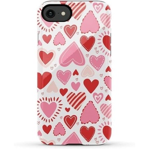 image:imageCasely iPhone SE 2020 amp 2022 Case  Id Pick You  Red Strawberry  Essential Slim DualLayer Protective DesignLove Struck  Heart Stickers