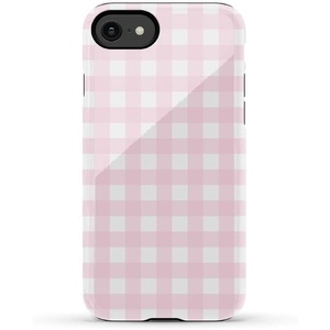 image:imageCasely iPhone SE 2020 amp 2022 Case  Id Pick You  Red Strawberry  Essential Slim DualLayer Protective DesignPink Plaid  Sunday Best