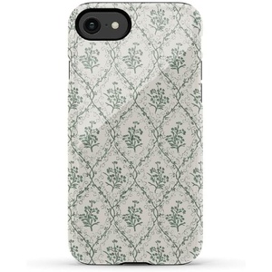 image:imageCasely iPhone SE 2020 amp 2022 Case  Id Pick You  Red Strawberry  Essential Slim DualLayer Protective DesignSage Tapestry  Floral Vines