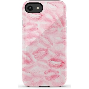 image:imageCasely iPhone SE 2020 amp 2022 Case  Id Pick You  Red Strawberry  Essential Slim DualLayer Protective DesignSealed with a Kiss  Pink Lipstick