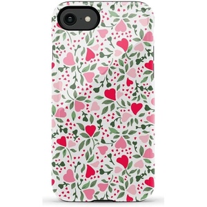 image:imageCasely iPhone SE 2020 amp 2022 Case  Id Pick You  Red Strawberry  Essential Slim DualLayer Protective DesignVines of Love  Floral Heart