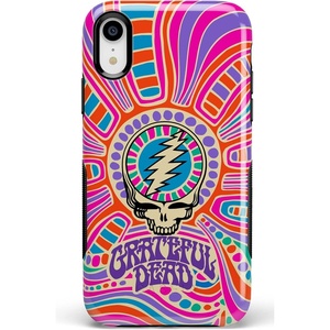 image:imageCasely iPhone XR Case  Peace Out  Groovy Peace Sign  Bold Protective DesignArt of Chaos  Grateful Dead Skull