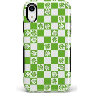image:imageCasely iPhone XR Case  Peace Out  Groovy Peace Sign  Bold Protective DesignCheck Mate  Daisy Checkerboard Floral