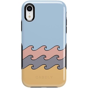 image:imageCasely iPhone XR Case  Peace Out  Groovy Peace Sign  Bold Protective DesignHigh Tide  Layered Ocean Waves