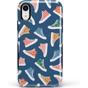 image:imageCasely iPhone XR Case  Peace Out  Groovy Peace Sign  Bold Protective DesignIf The Shoe Fits  High Top Sneaker