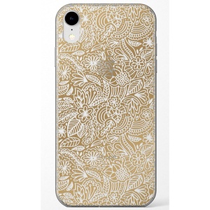image:imageCasely iPhone XR Case  Subtle Blush  White and Pink Marble  Classic Ultra Slim DesignFloral Mandala  Rose Gold Clear