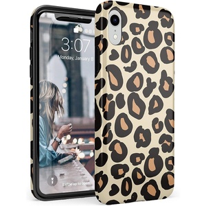 image:imageCasely iPhone XR Case  Subtle Blush  White and Pink Marble  Classic Ultra Slim DesignInto the Wild  Leopard Print