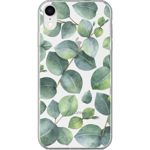 image:imageCasely iPhone XR Case  Subtle Blush  White and Pink Marble  Classic Ultra Slim DesignLeaf Me Alone  Green Floral Print