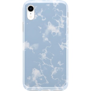 image:imageCasely iPhone XR Case  Subtle Blush  White and Pink Marble  Classic Ultra Slim DesignLight Blue Skies  Marble Clouds