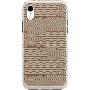 image:imageCasely iPhone XR Case  Subtle Blush  White and Pink Marble  Classic Ultra Slim DesignMocha Ripple  Brown Waves