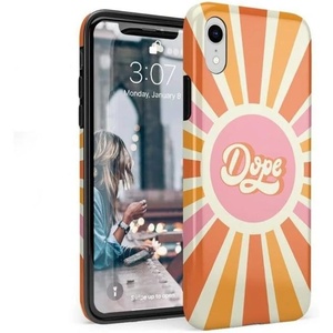 image:imageCasely iPhone XR Case  Subtle Blush  White and Pink Marble  Classic Ultra Slim DesignYoure Dope  Retro Colorblock