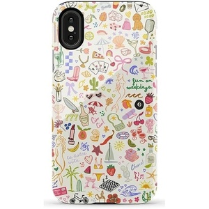 image:imageCasely iPhone XXS Case  Blue Stripes  Sunday Best  Essential Slim DualLayer Protective DesignAll the Fun Things  Fun on Weekdays
