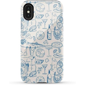 image:imageCasely iPhone XXS Case  Blue Stripes  Sunday Best  Essential Slim DualLayer Protective DesignAmalfi Aperitivo  Dolce Vita