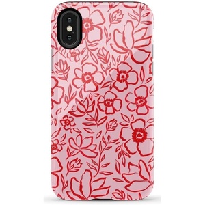 image:imageCasely iPhone XXS Case  Blue Stripes  Sunday Best  Essential Slim DualLayer Protective DesignBlush Garden  Floral Doodle