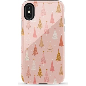 image:imageCasely iPhone XXS Case  Blue Stripes  Sunday Best  Essential Slim DualLayer Protective DesignBubblegum Forest  Christmas Tree