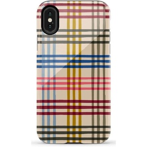 image:imageCasely iPhone XXS Case  Blue Stripes  Sunday Best  Essential Slim DualLayer Protective DesignCheer  Kitty and Vibe Holiday