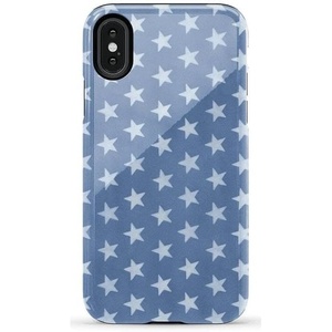 image:imageCasely iPhone XXS Case  Blue Stripes  Sunday Best  Essential Slim DualLayer Protective DesignCoastal Blues  Denim Stars