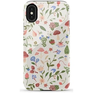 image:imageCasely iPhone XXS Case  Blue Stripes  Sunday Best  Essential Slim DualLayer Protective DesignGarden Party  Mushroom Floral