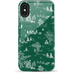 image:imageCasely iPhone XXS Case  Blue Stripes  Sunday Best  Essential Slim DualLayer Protective DesignHome for the Holidays  Mountain Town
