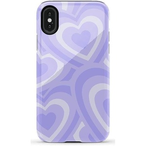 image:imageCasely iPhone XXS Case  Blue Stripes  Sunday Best  Essential Slim DualLayer Protective DesignLove Song  Lavender Heart