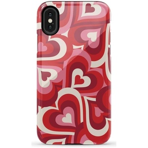 image:imageCasely iPhone XXS Case  Blue Stripes  Sunday Best  Essential Slim DualLayer Protective DesignLove Song Remix  Ombre Hearts