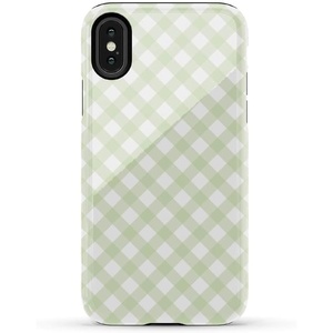 image:imageCasely iPhone XXS Case  Blue Stripes  Sunday Best  Essential Slim DualLayer Protective DesignMint Lattice  Sunday Best