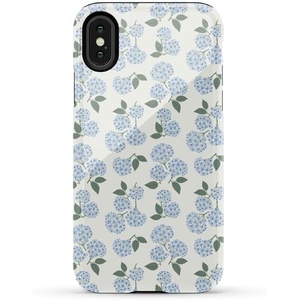 image:imageCasely iPhone XXS Case  Blue Stripes  Sunday Best  Essential Slim DualLayer Protective DesignNantucket Cottage  Blue Hydrangea