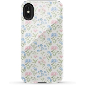 image:imageCasely iPhone XXS Case  Blue Stripes  Sunday Best  Essential Slim DualLayer Protective DesignPastel Garden  Sunday Best