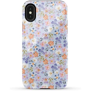 image:imageCasely iPhone XXS Case  Blue Stripes  Sunday Best  Essential Slim DualLayer Protective DesignPoppy Meadows  Pastel Floral