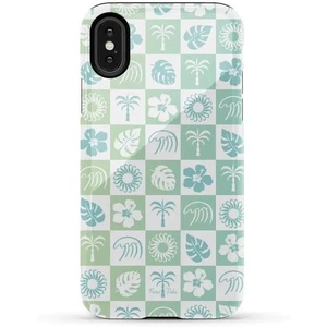 image:imageCasely iPhone XXS Case  Blue Stripes  Sunday Best  Essential Slim DualLayer Protective DesignPura Vida  Coastal Checkers