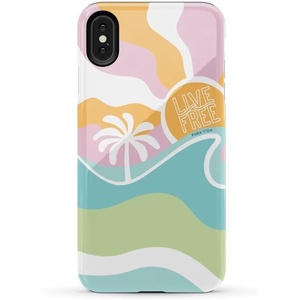 image:imageCasely iPhone XXS Case  Blue Stripes  Sunday Best  Essential Slim DualLayer Protective DesignPura Vida  Tropical Dreams