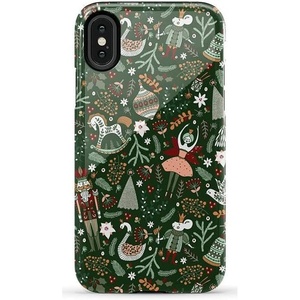 image:imageCasely iPhone XXS Case  Blue Stripes  Sunday Best  Essential Slim DualLayer Protective DesignSugar Plum Fairy  Winter Wonderland