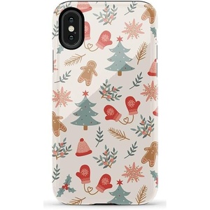 image:imageCasely iPhone XXS Case  Blue Stripes  Sunday Best  Essential Slim DualLayer Protective DesignSugar and Spice  Holiday Cookie