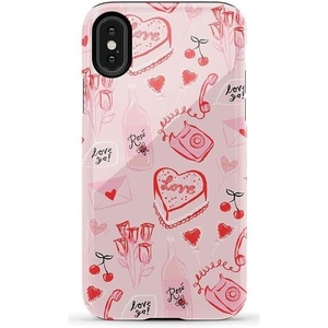 image:imageCasely iPhone XXS Case  Blue Stripes  Sunday Best  Essential Slim DualLayer Protective DesignThats Amore  Valentines