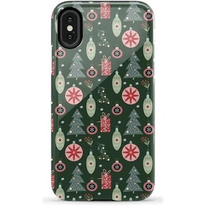 image:imageCasely iPhone XXS Case  Blue Stripes  Sunday Best  Essential Slim DualLayer Protective DesignTinsel Town  Christmas Ornament