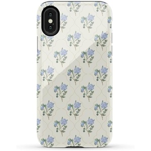 image:imageCasely iPhone XXS Case  Blue Stripes  Sunday Best  Essential Slim DualLayer Protective DesignVintage Garden  Blue Hydrangea