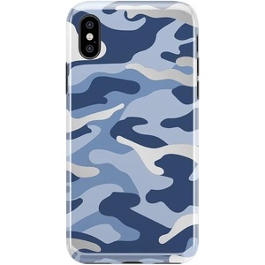 image:imageCasely iPhone XXS Case  Flower My World  Purple Mauve Floral  Classic Ultra Slim DesignIn Formation  Metallic Blue Camo