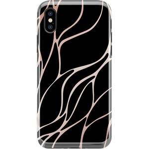 image:imageCasely iPhone XXS Case  Flower My World  Purple Mauve Floral  Classic Ultra Slim DesignMidnight Ride  Black and Gold Metallic Waves