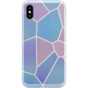 image:imageCasely iPhone XXS Case  Other Side  Holographic Metallic Stained Glass Marble  Classic Ultra Slim DesignHolographic Metallic Stained Glass Marble