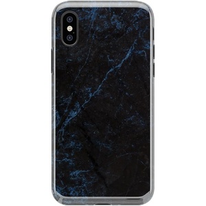 image:imageCasely iPhone XXS Case  Other Side  Holographic Metallic Stained Glass Marble  Classic Ultra Slim DesignMidnight Marble Black  Navy