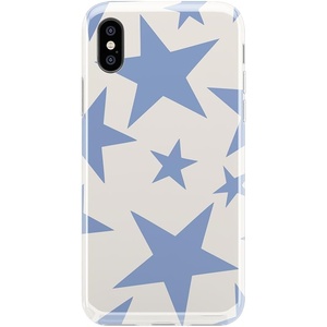 image:imageCasely iPhone XXS Case  Other Side  Holographic Metallic Stained Glass Marble  Classic Ultra Slim DesignStars Align  Blue  White Stars