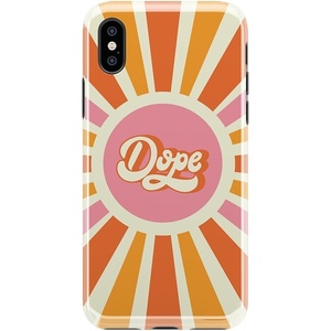 image:imageCasely iPhone XXS Case  Other Side  Holographic Metallic Stained Glass Marble  Classic Ultra Slim DesignYoure Dope  Retro Colorblock