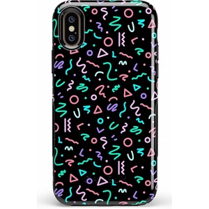 image:imageCasely iPhone XXS Case  Stuck on U  Festival Sticker Floral  Bold Protective DesignAlways Vibing  Glow In The Dark Retro
