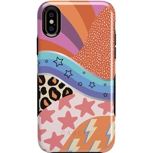 image:imageCasely iPhone XXS Case  Stuck on U  Festival Sticker Floral  Bold Protective DesignAnd I Oop  Mixed Swatch