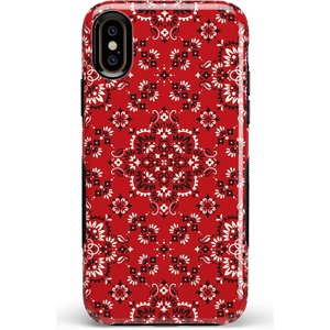 image:imageCasely iPhone XXS Case  Stuck on U  Festival Sticker Floral  Bold Protective DesignIm with the Band  Red Bandana