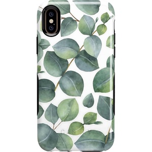 image:imageCasely iPhone XXS Case  Stuck on U  Festival Sticker Floral  Bold Protective DesignLeaf Me Alone  Green Floral