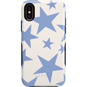 image:imageCasely iPhone XXS Case  Stuck on U  Festival Sticker Floral  Bold Protective DesignStars Align  Blue  White Stars