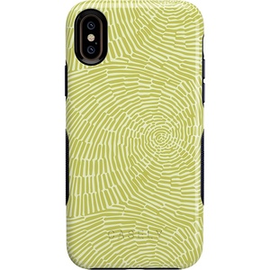 image:imageCasely iPhone XXS Case  Stuck on U  Festival Sticker Floral  Bold Protective DesignSwirl Away  Tea Green Geometric
