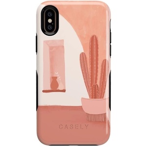 image:imageCasely iPhone XXS Case  Youre Dinomite  Green Dinosaur  Bold Protective DesignDesert Daze  Peachy Cactus