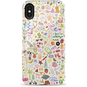 image:imageCasely iPhone Xs Max Case  Botanical Blooms  Floral Patchwork  Essential Slim DualLayer Protective DesignAll the Fun Things  Fun on Weekdays